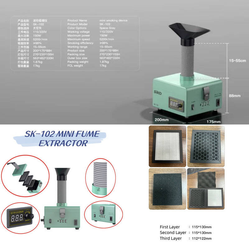 Tools In Electrical Workshop - Extractor de humos SK-102, Extractor de