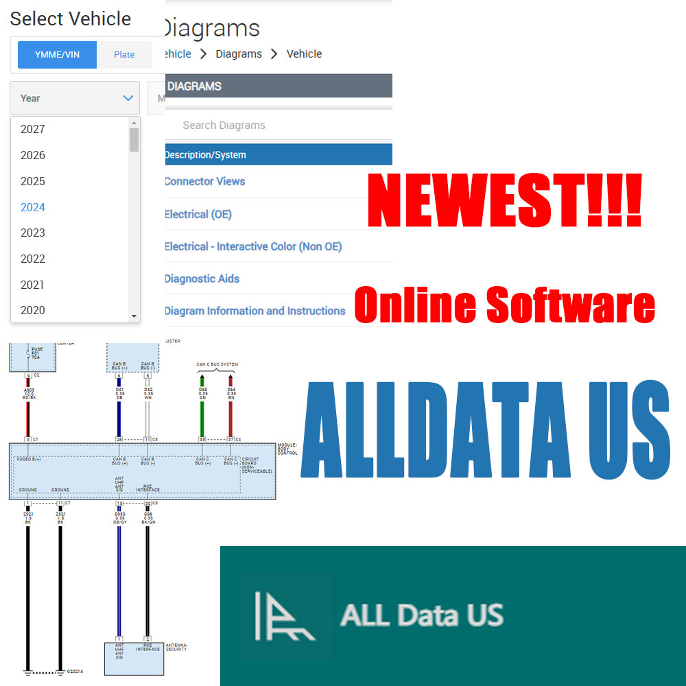 Workshop Tools Diagram - 2026 Alldata US Versión Completa Cuenta