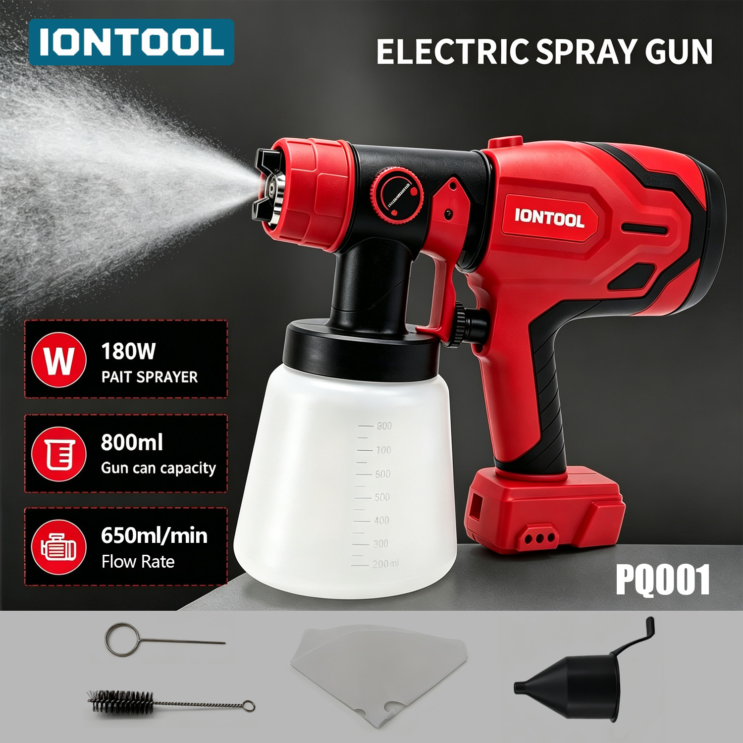 Tools In Electrical Workshop - Pistola de Pulverización IONTOOL 800ML 180W