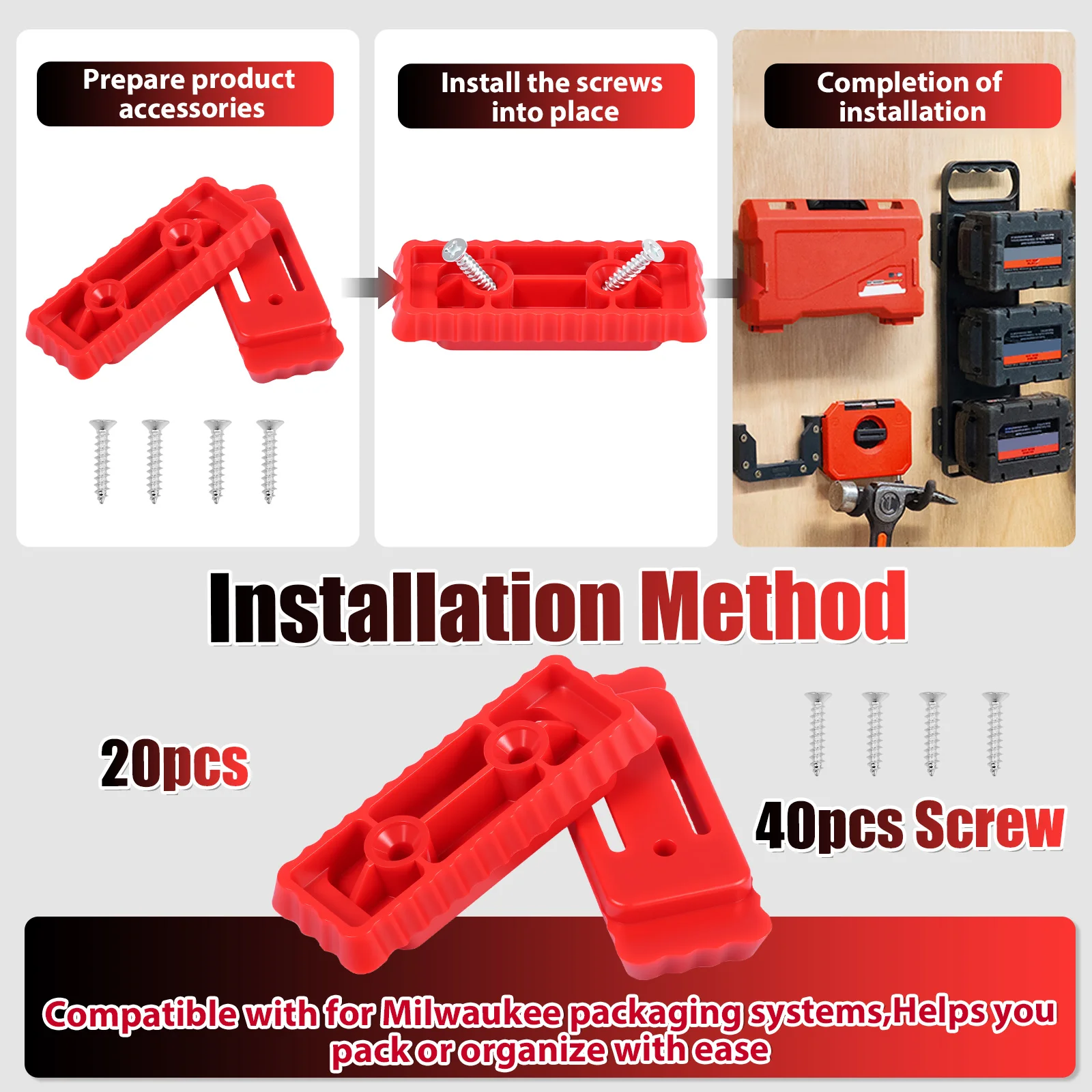 20 Piezas de Soportes de Monta - Tools In Electrical Workshop reseña y precio