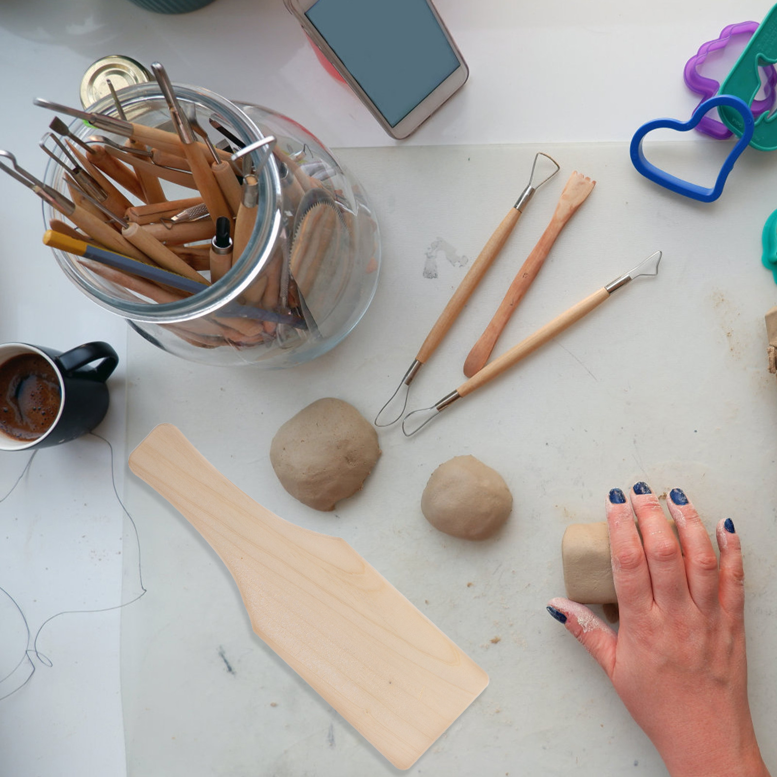Paleta de arcilla de madera pa - Workshop Tools Board reseña y precio