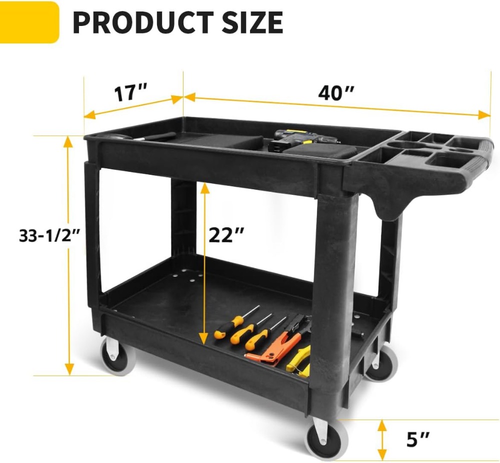 Carrito de Servicio Resistente - Workshop Tools Shelf reseña y precio