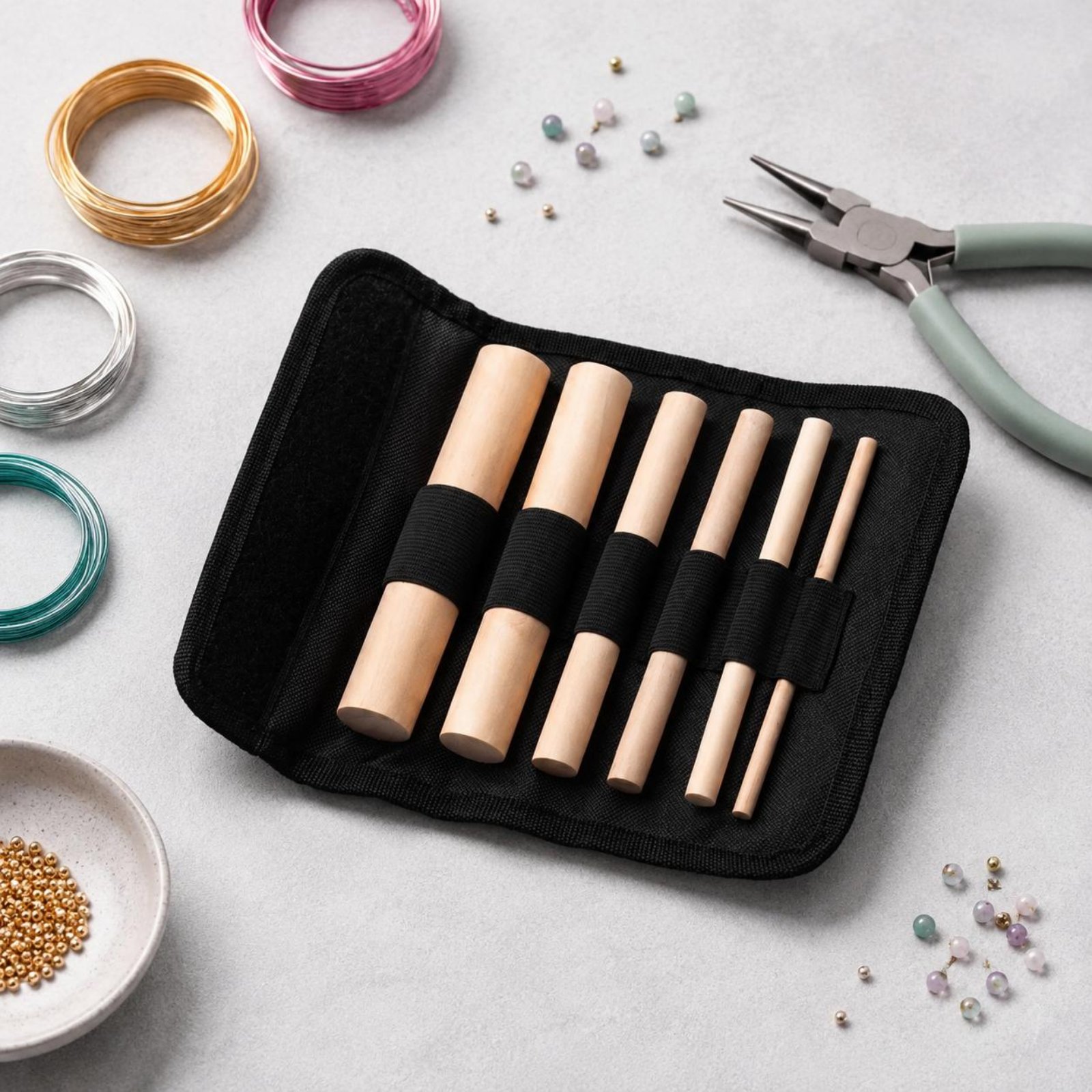 Juego de 6 mandriles de madera - Tools Jewelry Making reseña y precio