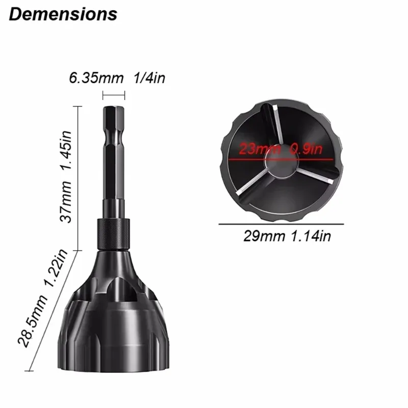 Broca hexagonal para desbarbad - Tools In Electrical Workshop reseña y precio