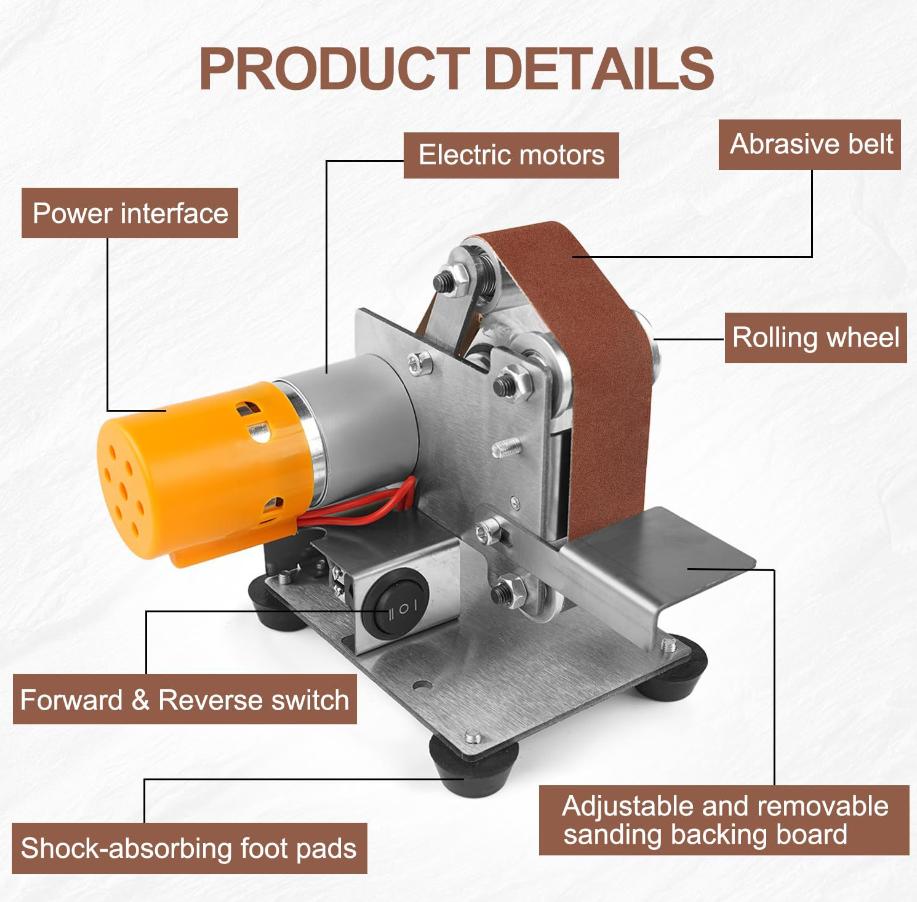 Mini lijadora de banda eléctri - Workshop Tools Knife Sharpener reseña y precio