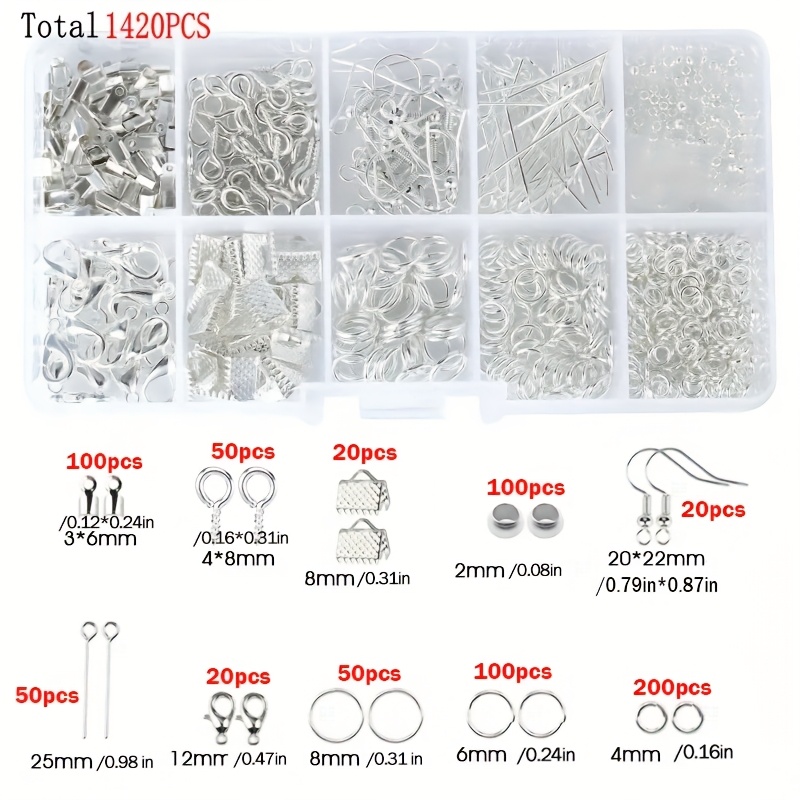1420 piezas 1 caja Kit de acce - Tools Jewelry Making reseña y precio