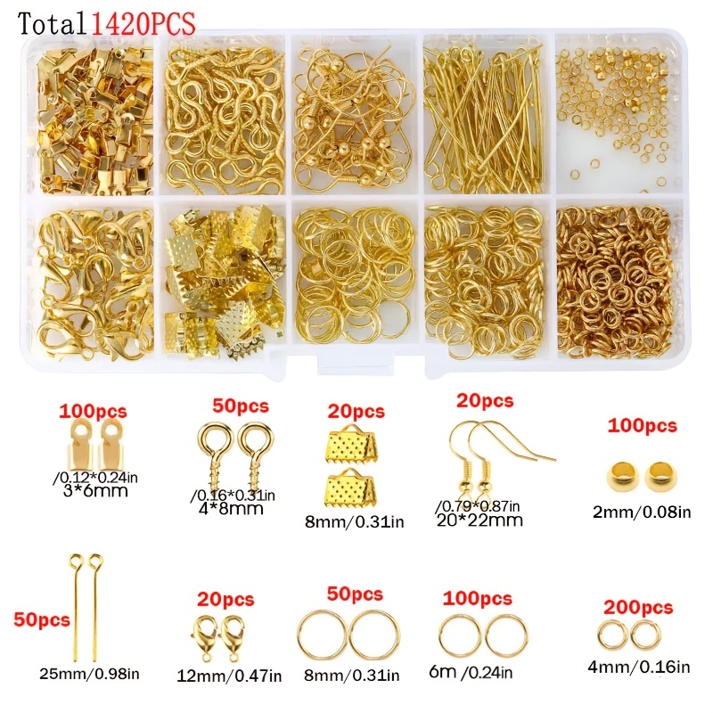1420 piezas 1 caja Kit de acce - Tools Jewelry Making reseña y precio